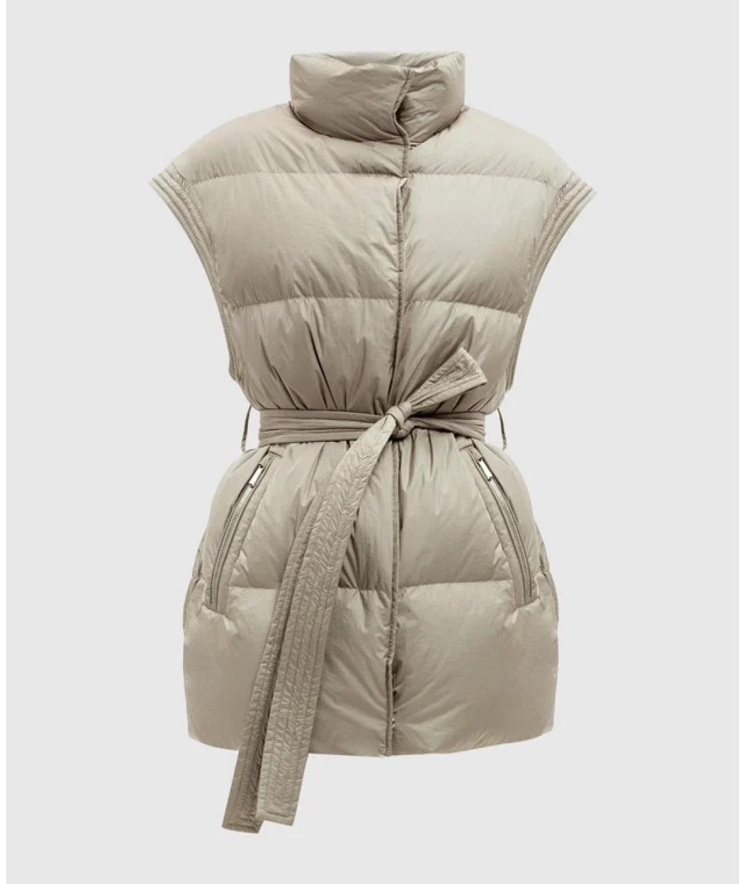 MOORER Бежевый полиамидовый жилет, фото 6