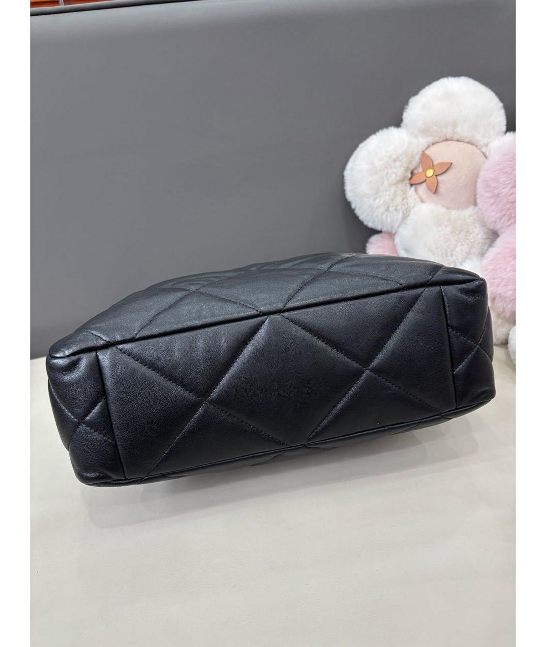 CHANEL Черная кожаная сумка тоут, фото 6