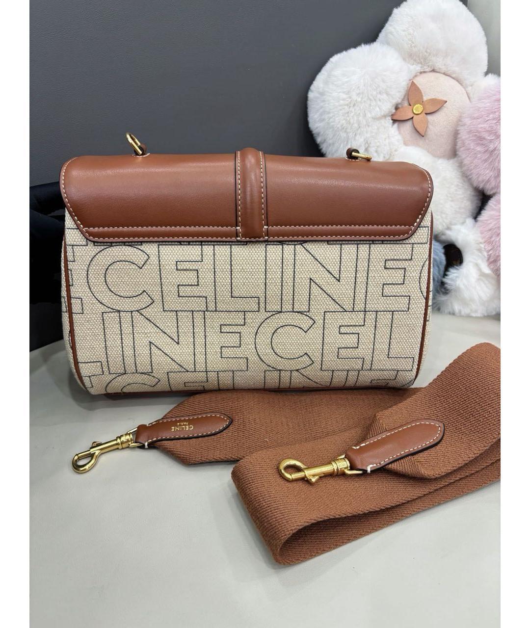 CELINE Коричневая сумка через плечо, фото 5