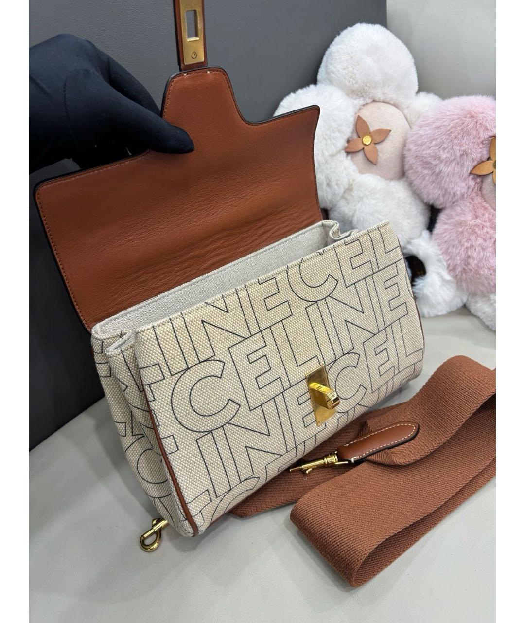 CELINE Коричневая сумка через плечо, фото 6