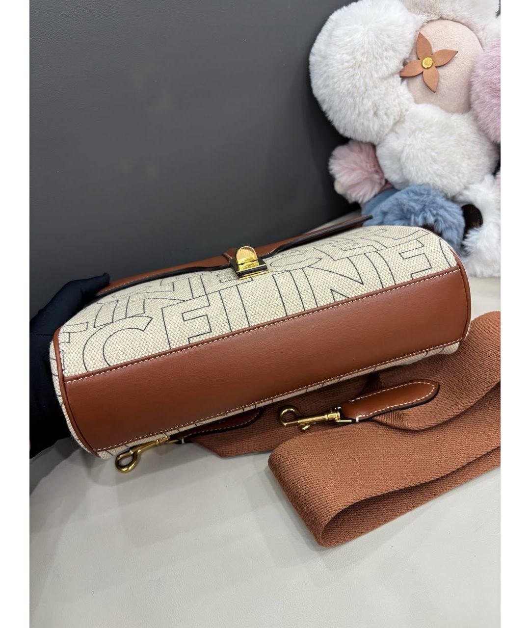 CELINE Коричневая сумка через плечо, фото 4