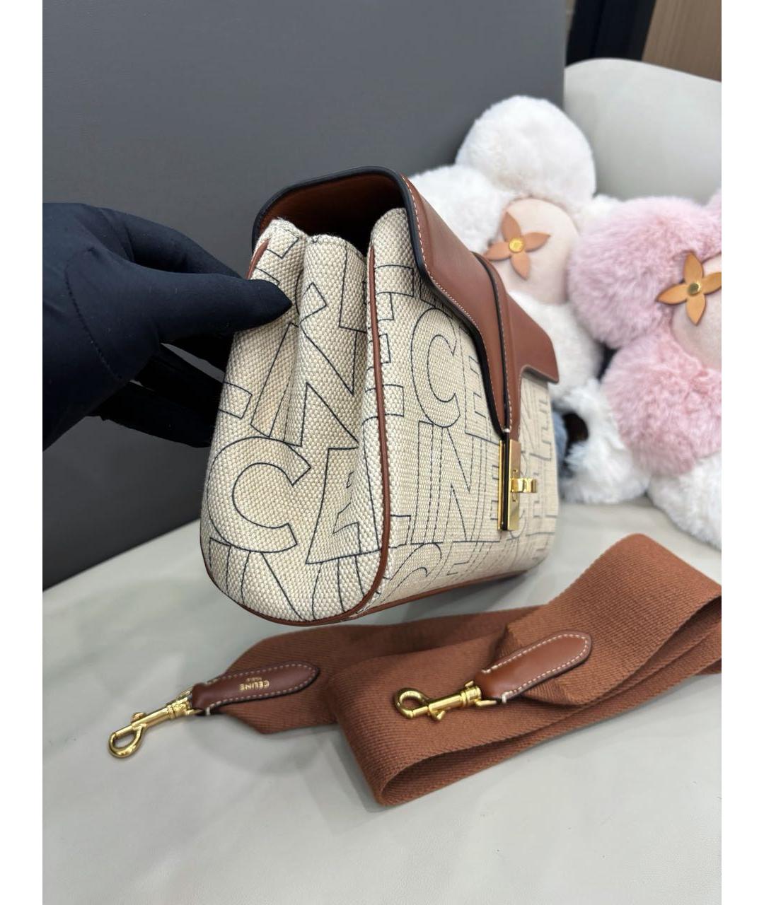 CELINE Коричневая сумка через плечо, фото 3