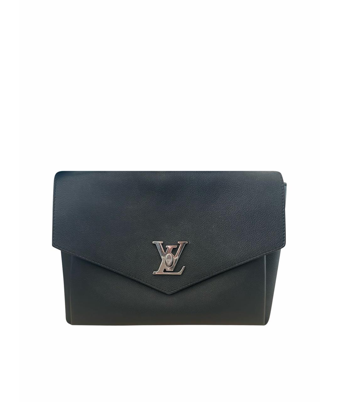 LOUIS VUITTON Черная кожаная сумка через плечо, фото 1