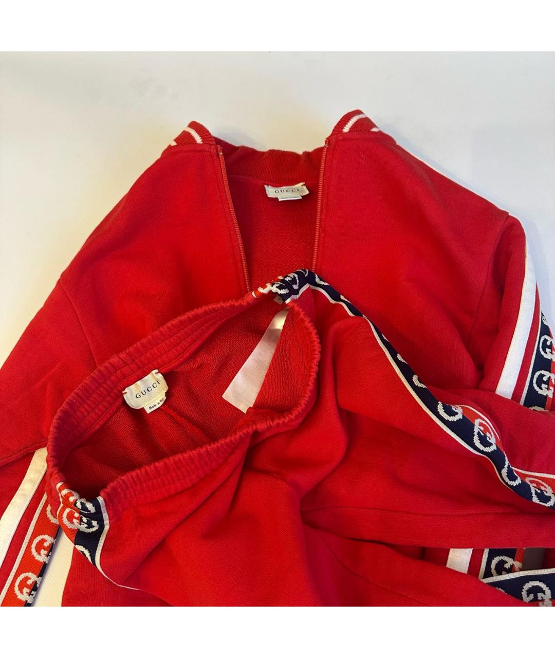 GUCCI Красный хлопковый комплект, фото 7