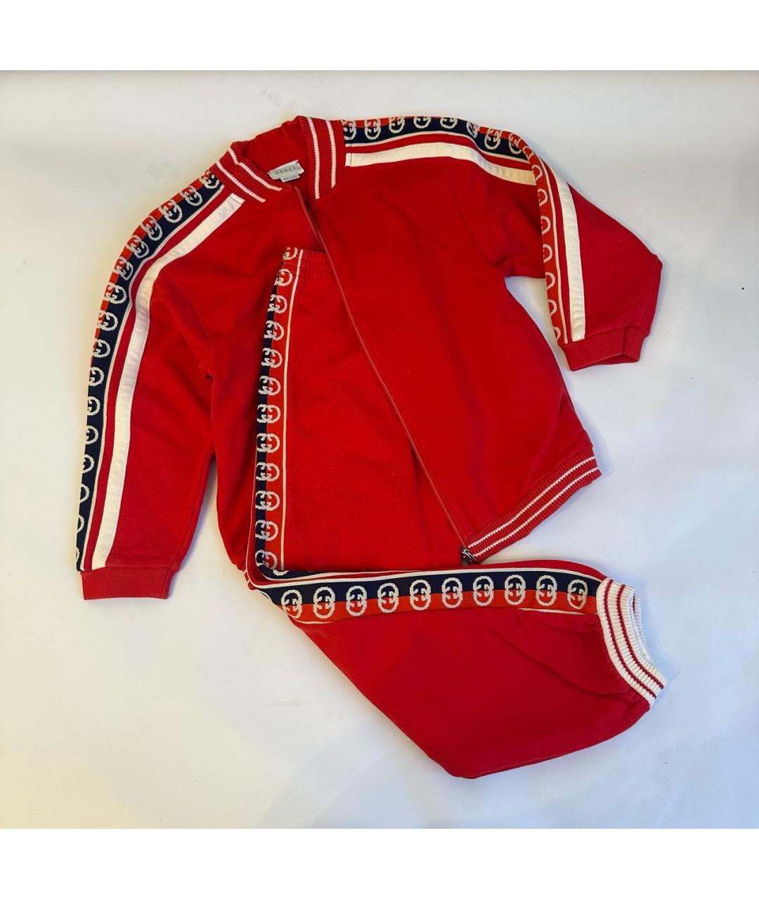GUCCI Красный хлопковый комплект, фото 8