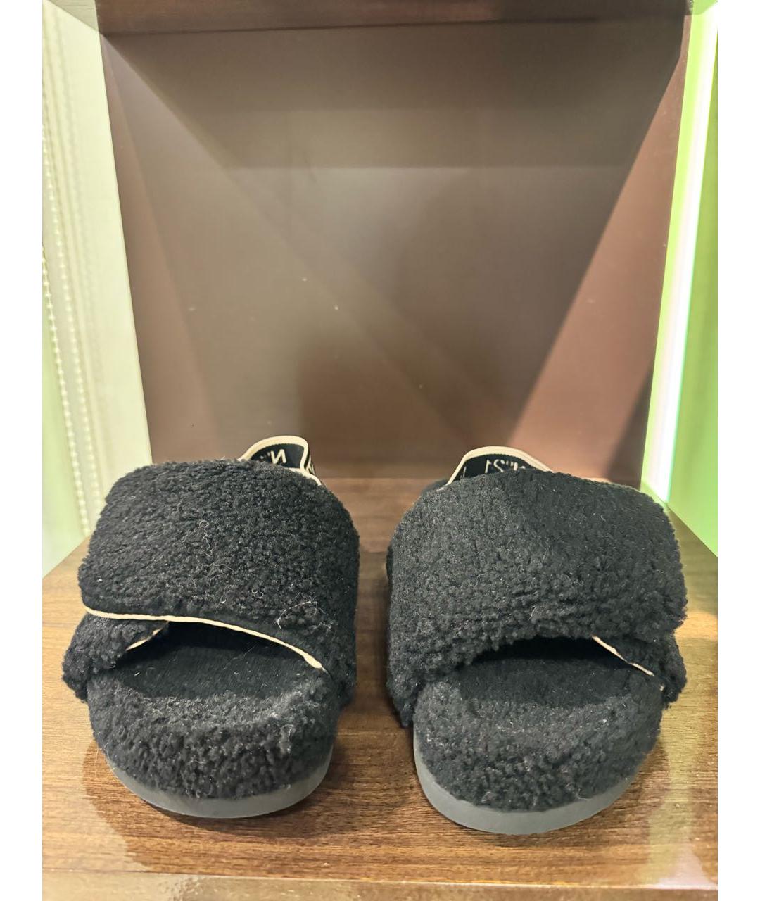 NO. 21 Черные синтетические сандалии, фото 2