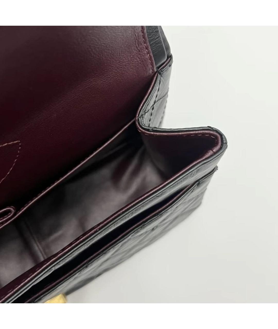 CHANEL Черная кожаная сумка через плечо, фото 5