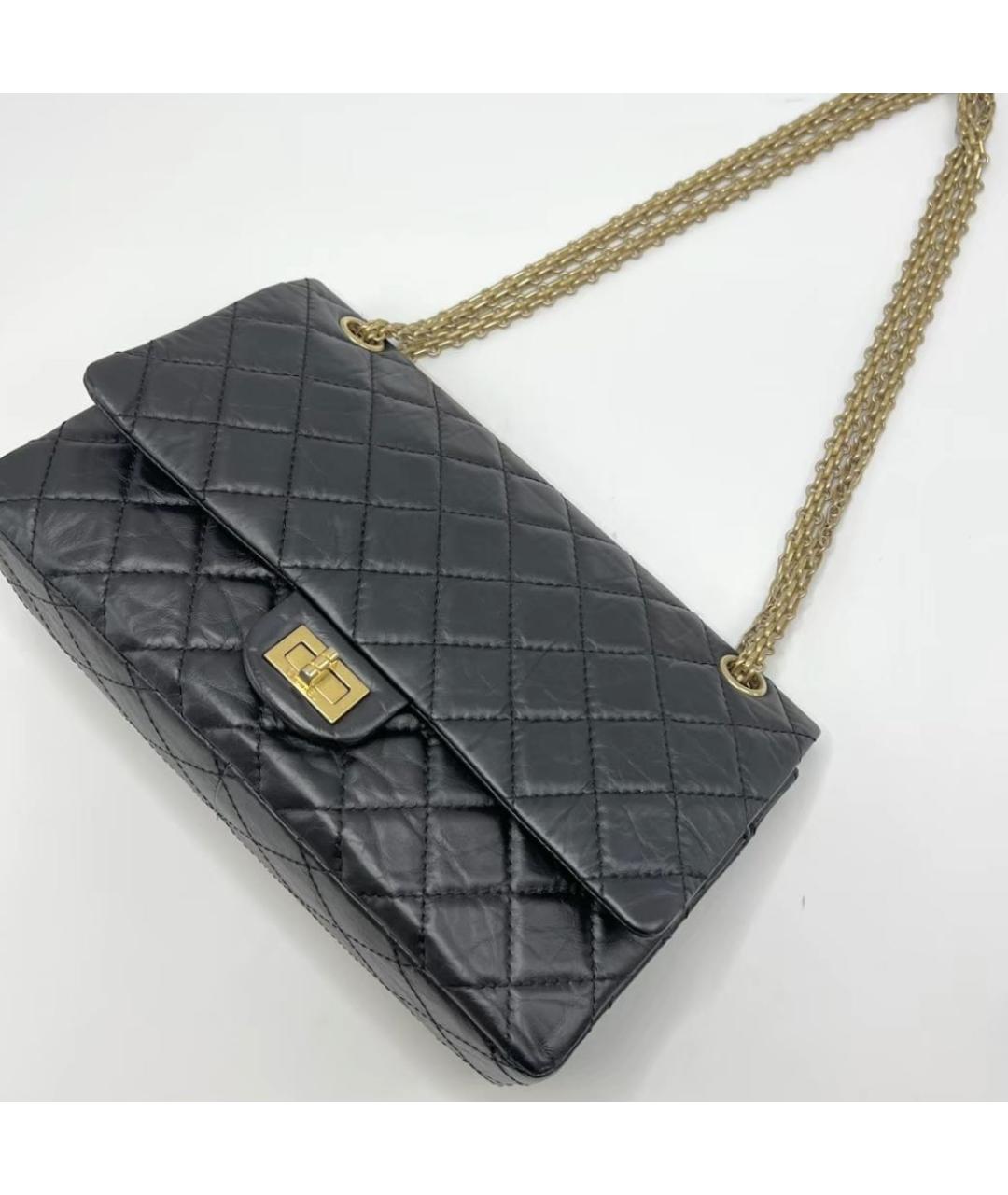 CHANEL Черная кожаная сумка через плечо, фото 3