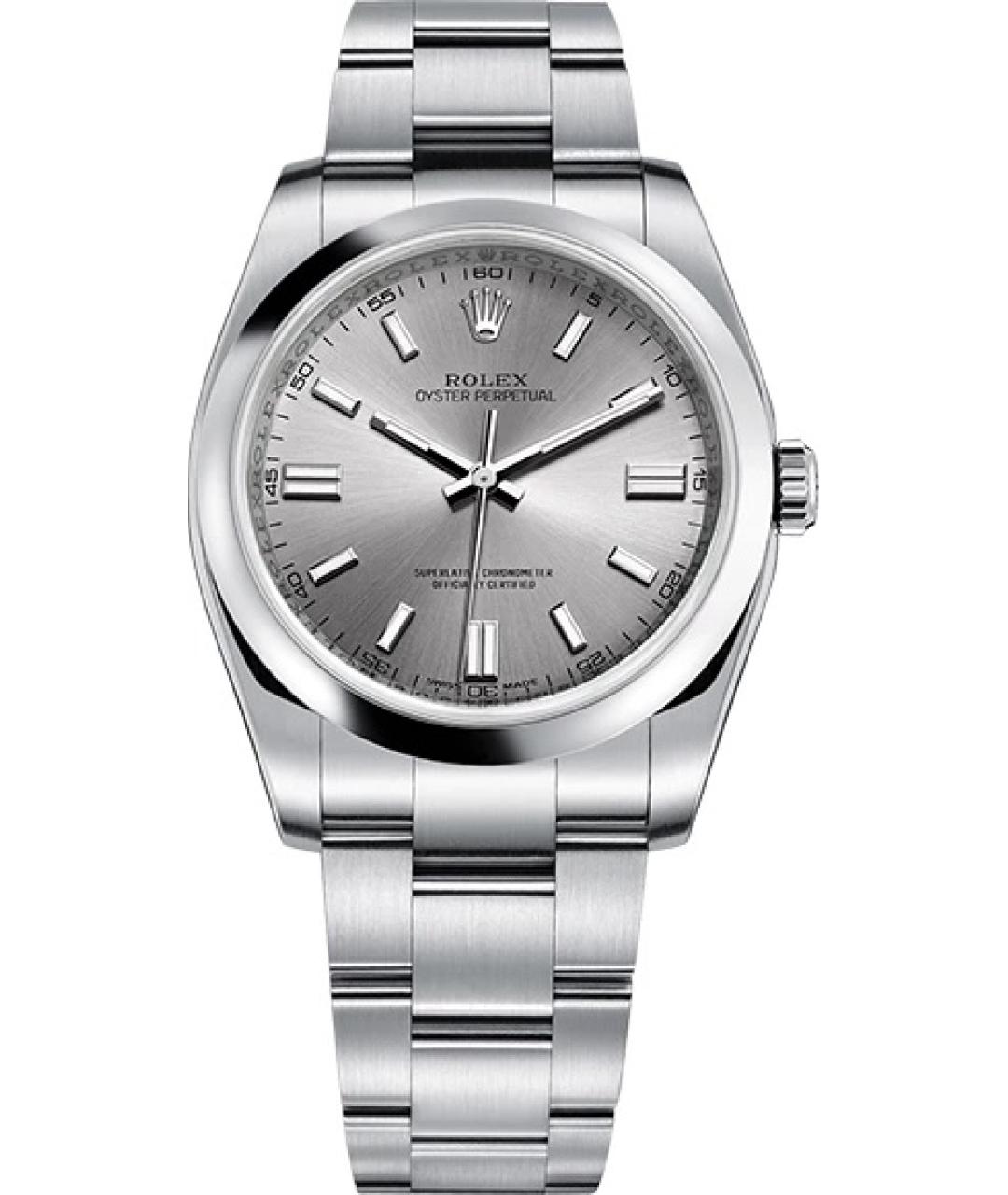 ROLEX Серые металлические часы, фото 1