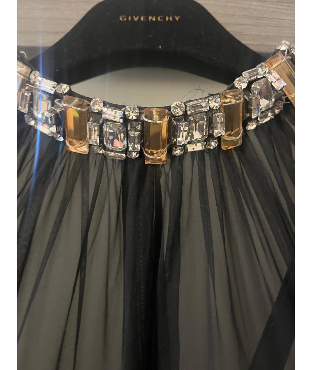 ALEXANDER MCQUEEN Черное шелковое коктейльное платье, фото 3