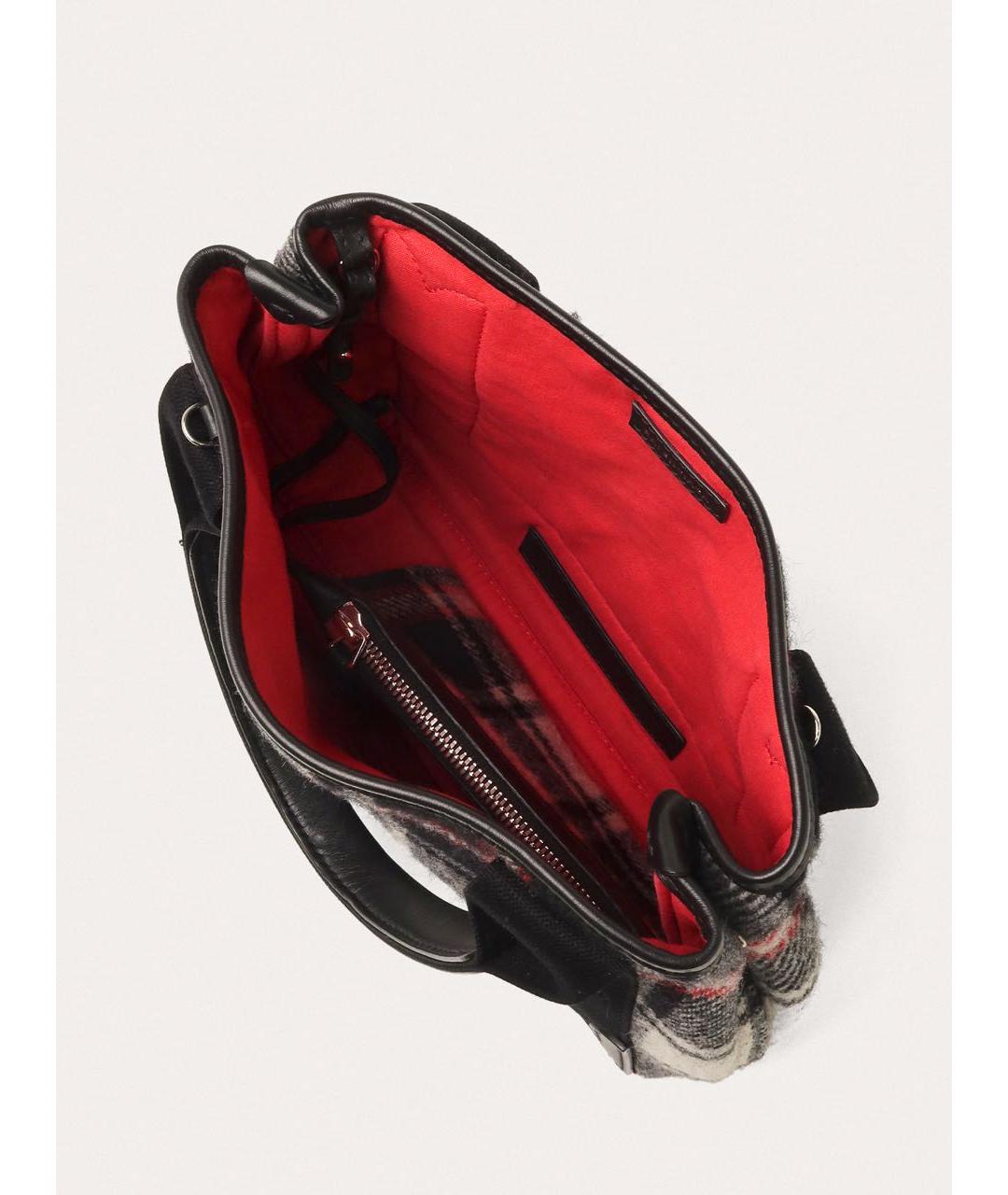 BALENCIAGA Мульти шерстяная сумка с короткими ручками, фото 4