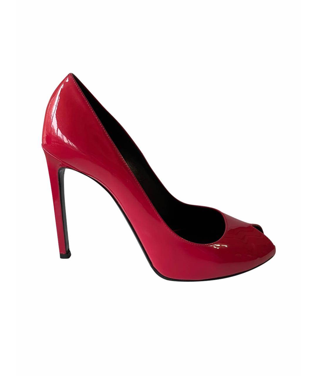SAINT LAURENT Розовые туфли из лакированной кожи, фото 1