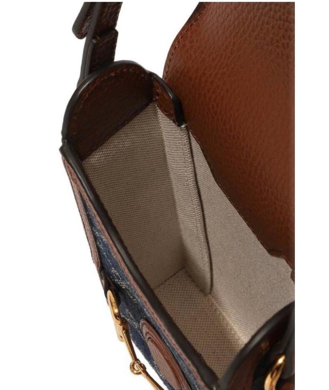 GUCCI Темно-синяя сумка через плечо, фото 4