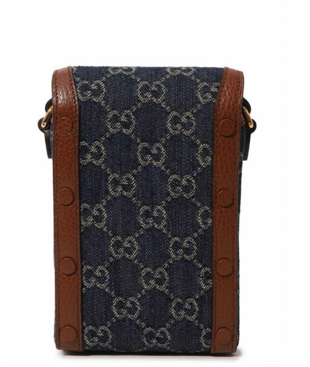 GUCCI Темно-синяя сумка через плечо, фото 3