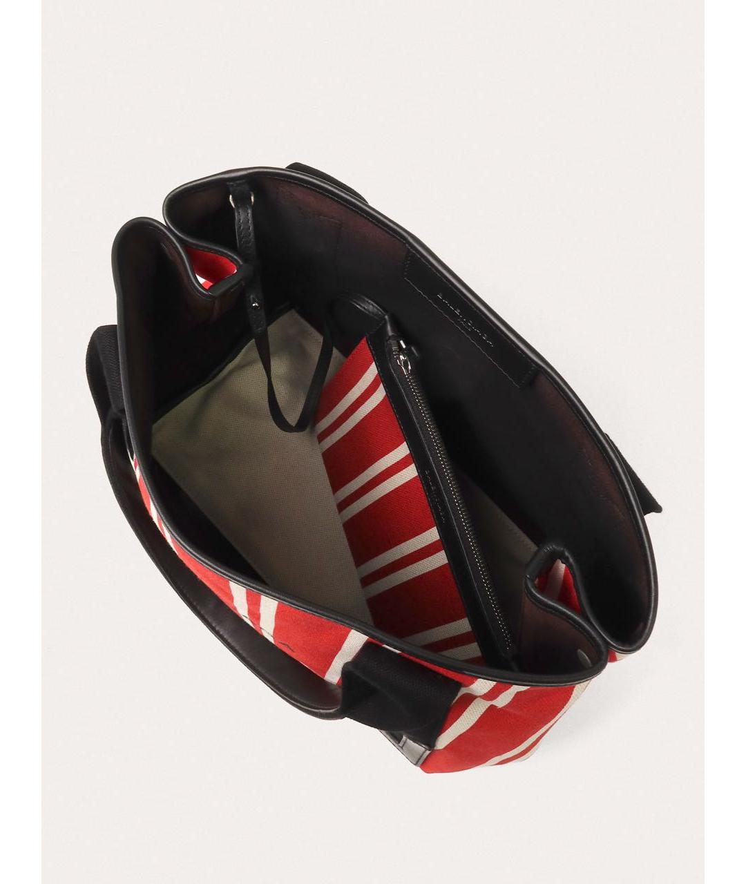 BALENCIAGA Красная тканевая сумка с короткими ручками, фото 4