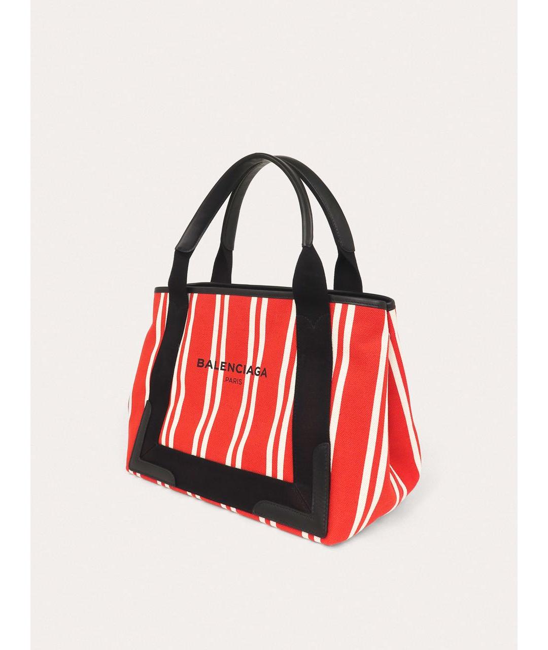 BALENCIAGA Красная тканевая сумка с короткими ручками, фото 2