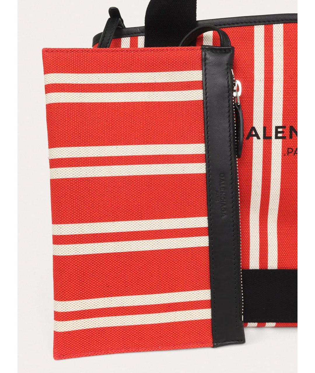 BALENCIAGA Красная тканевая сумка с короткими ручками, фото 7