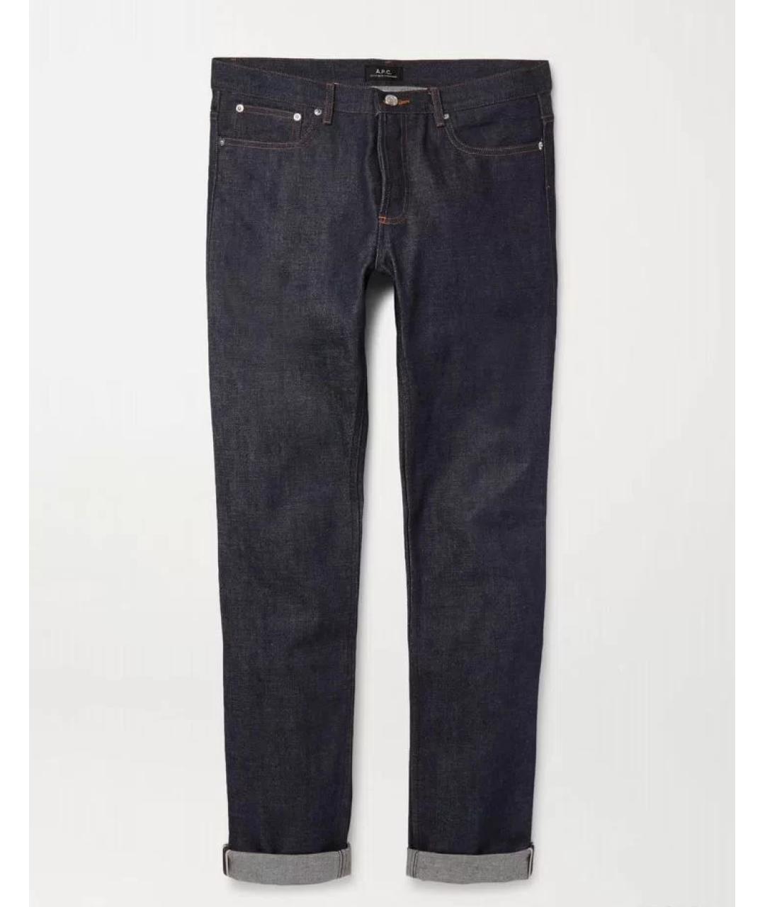 A.P.C. Темно-синие хлопковые джинсы скинни, фото 7
