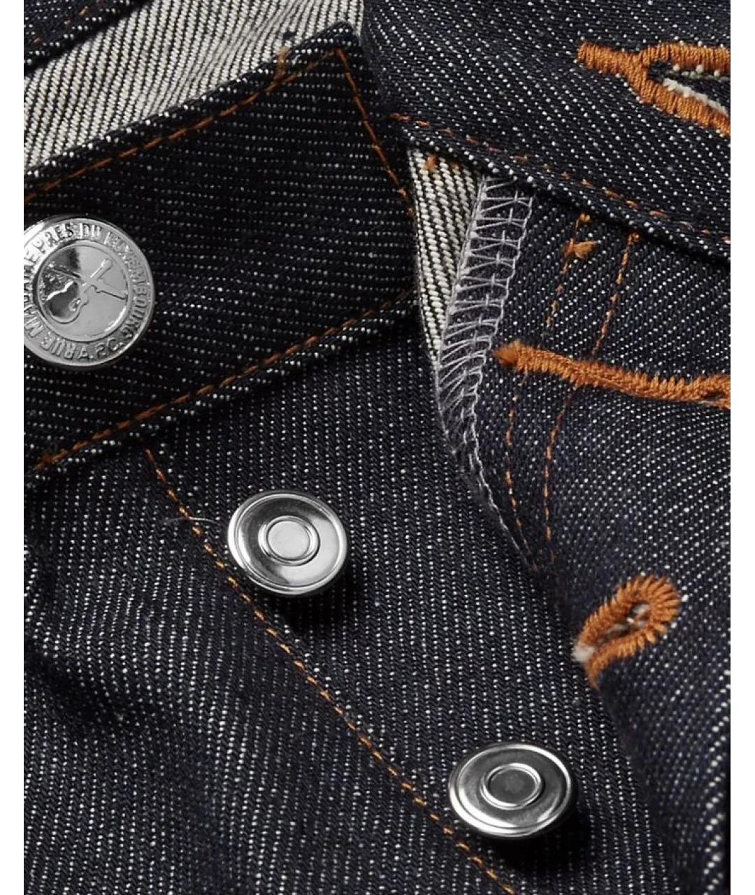 A.P.C. Темно-синие хлопковые джинсы скинни, фото 5