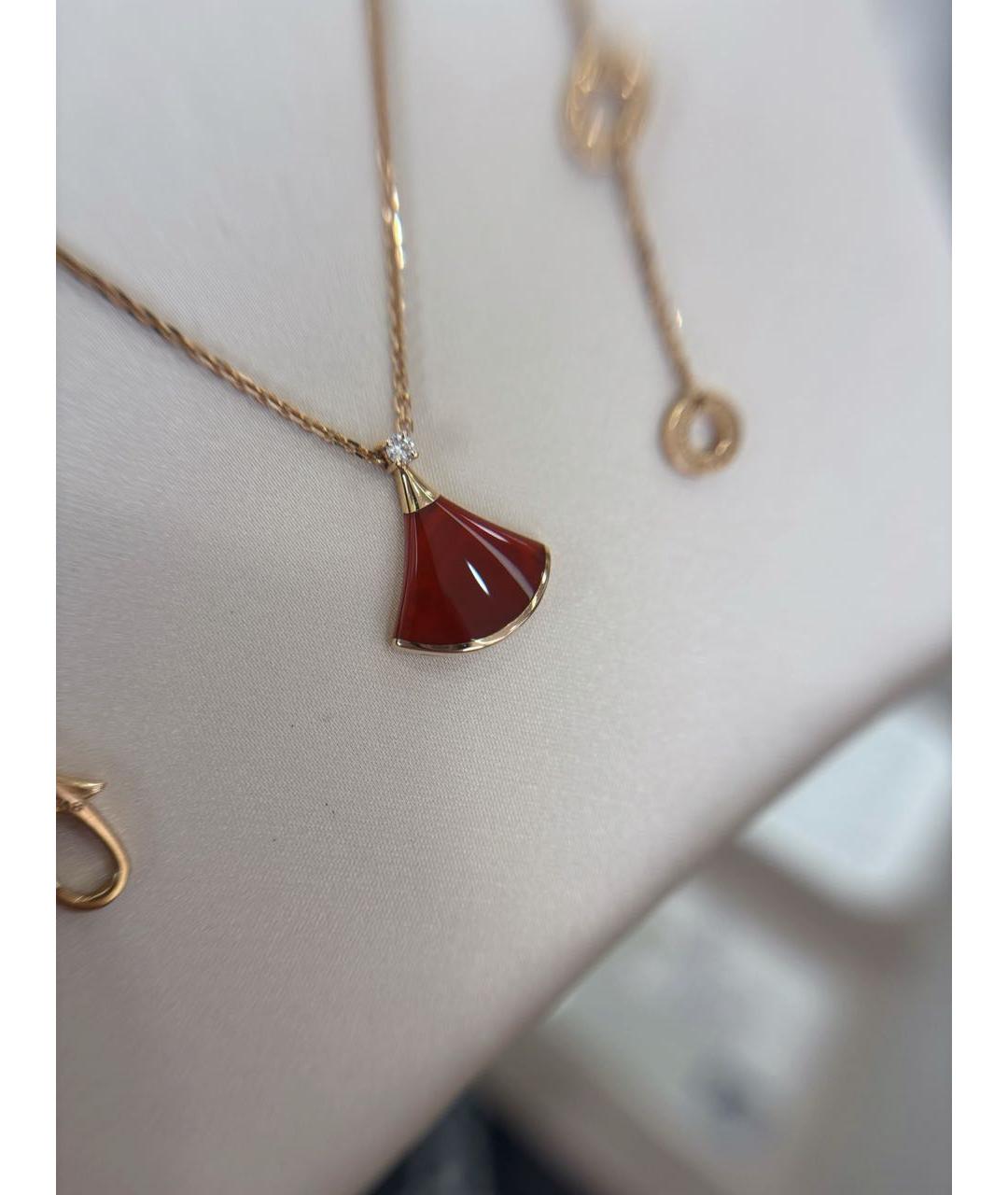 BVLGARI Красное колье из розового золота, фото 5