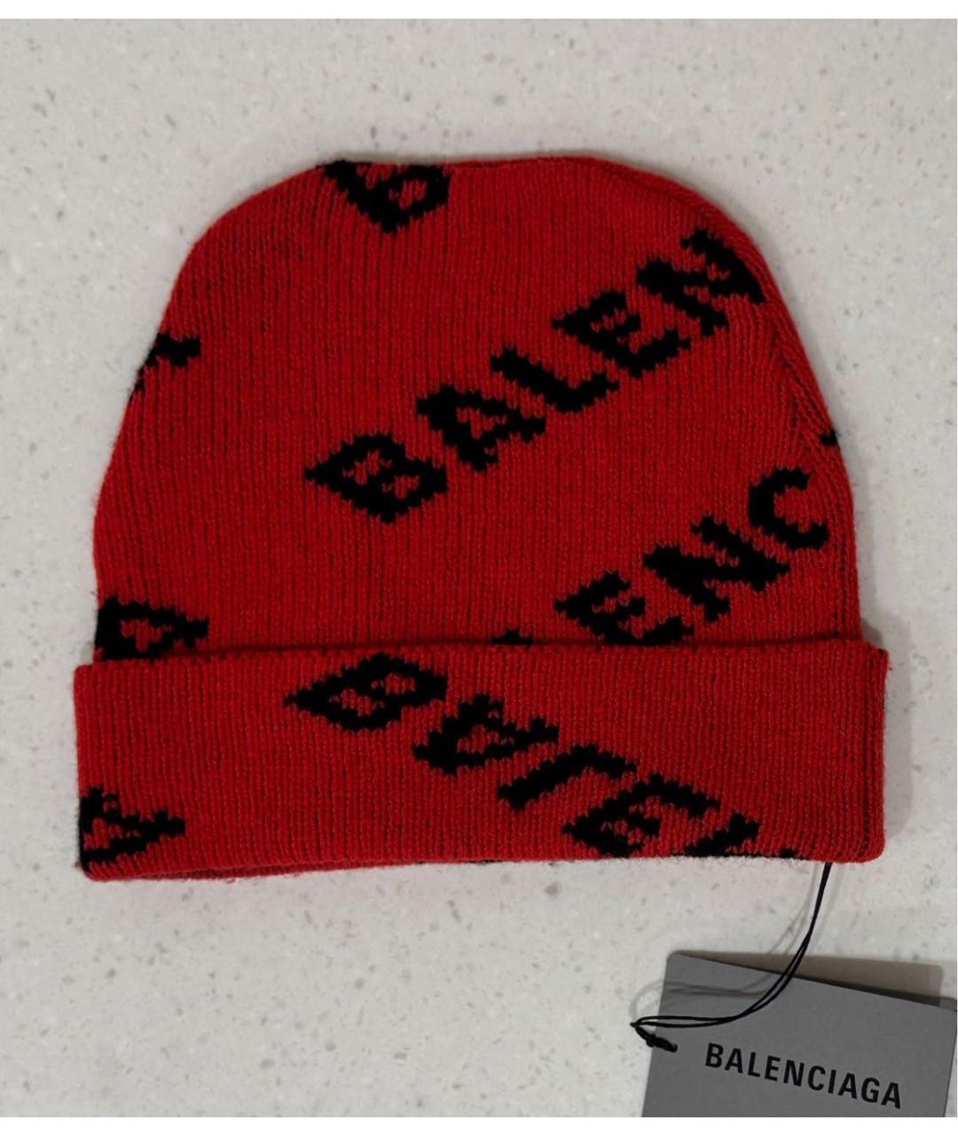 BALENCIAGA Красная шапка, фото 2