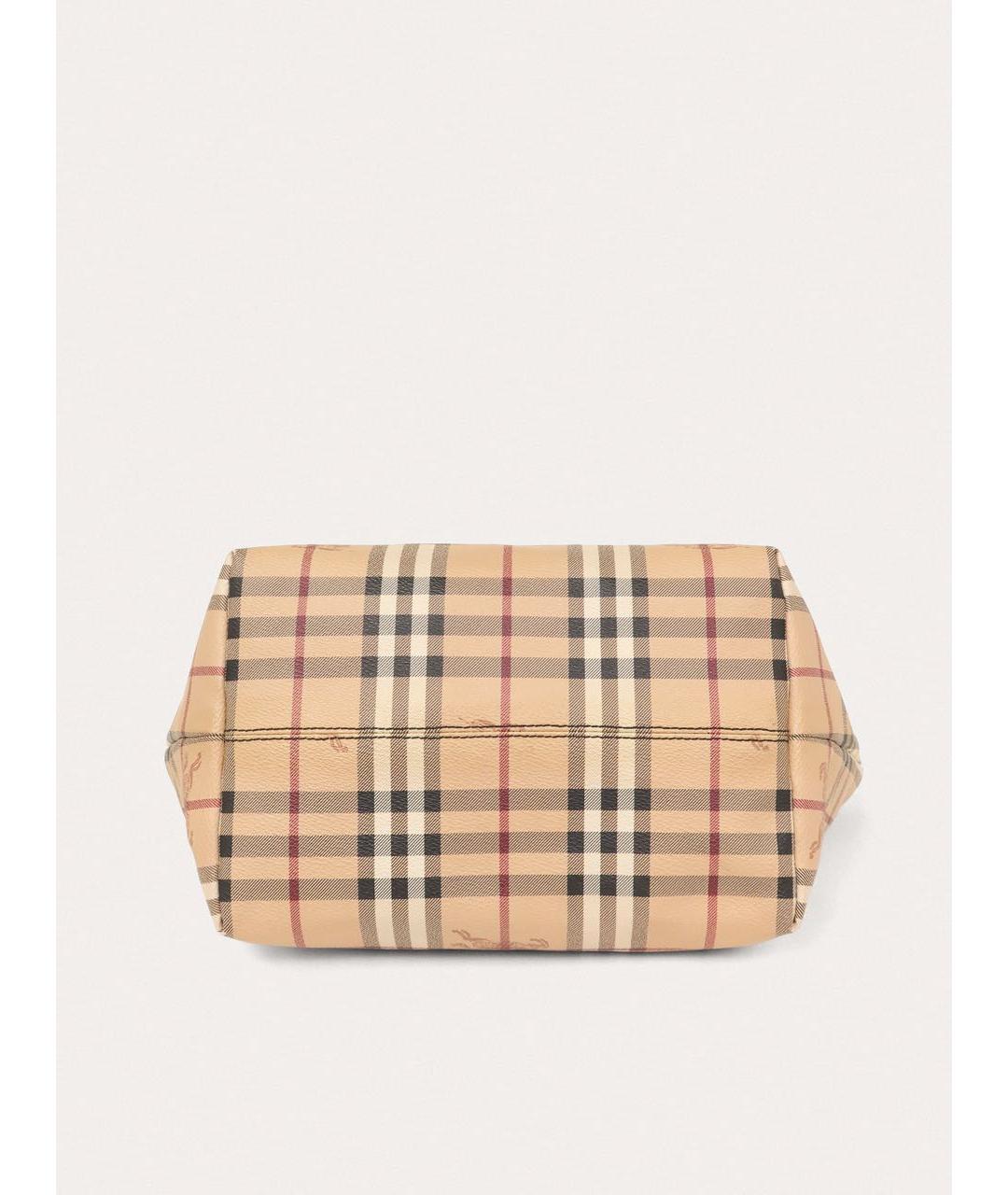 BURBERRY Бежевая кожаная сумка с короткими ручками, фото 5