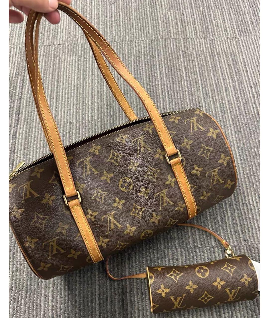 LOUIS VUITTON Коричневая сумка с короткими ручками, фото 2