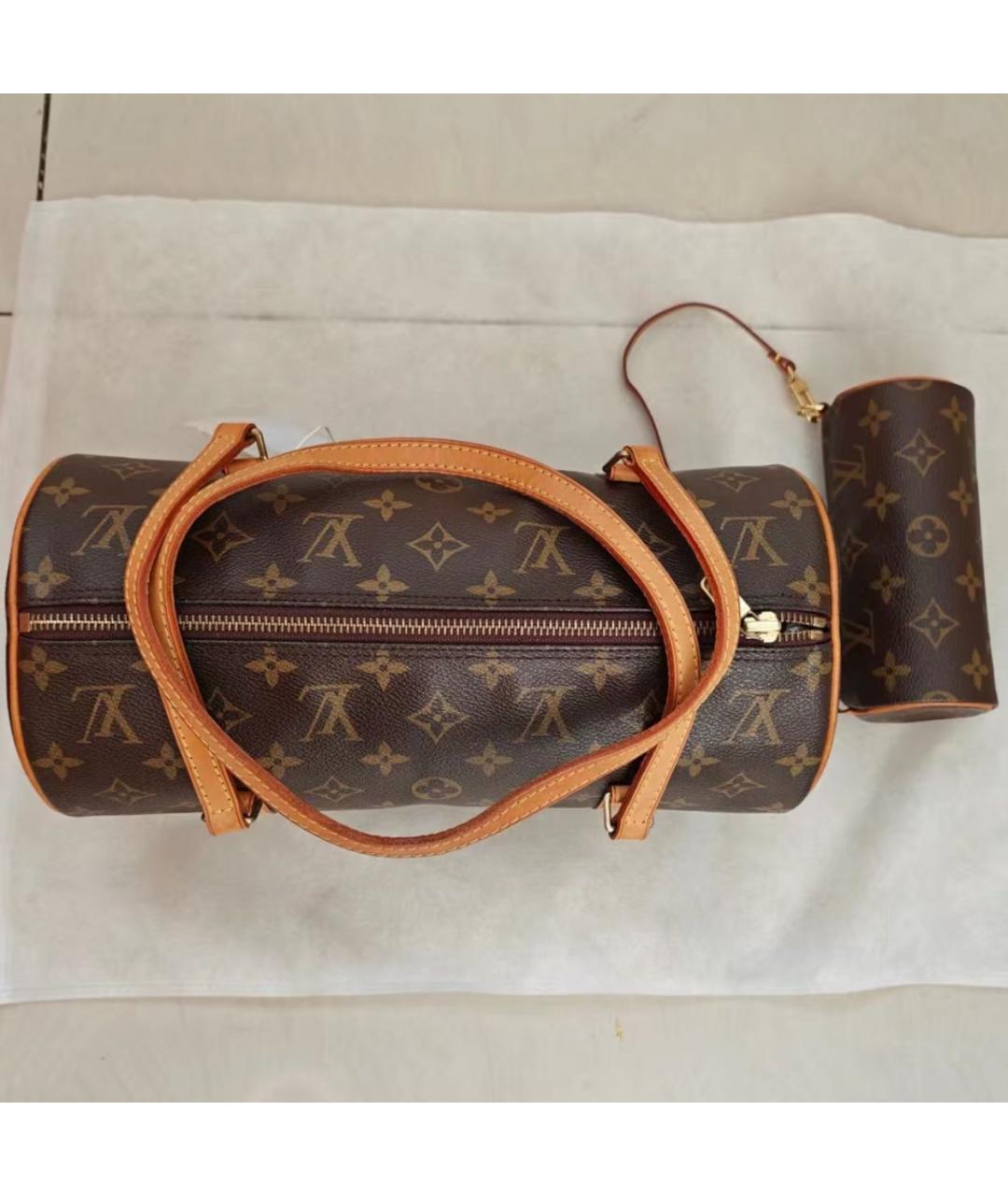 LOUIS VUITTON Коричневая сумка с короткими ручками, фото 3