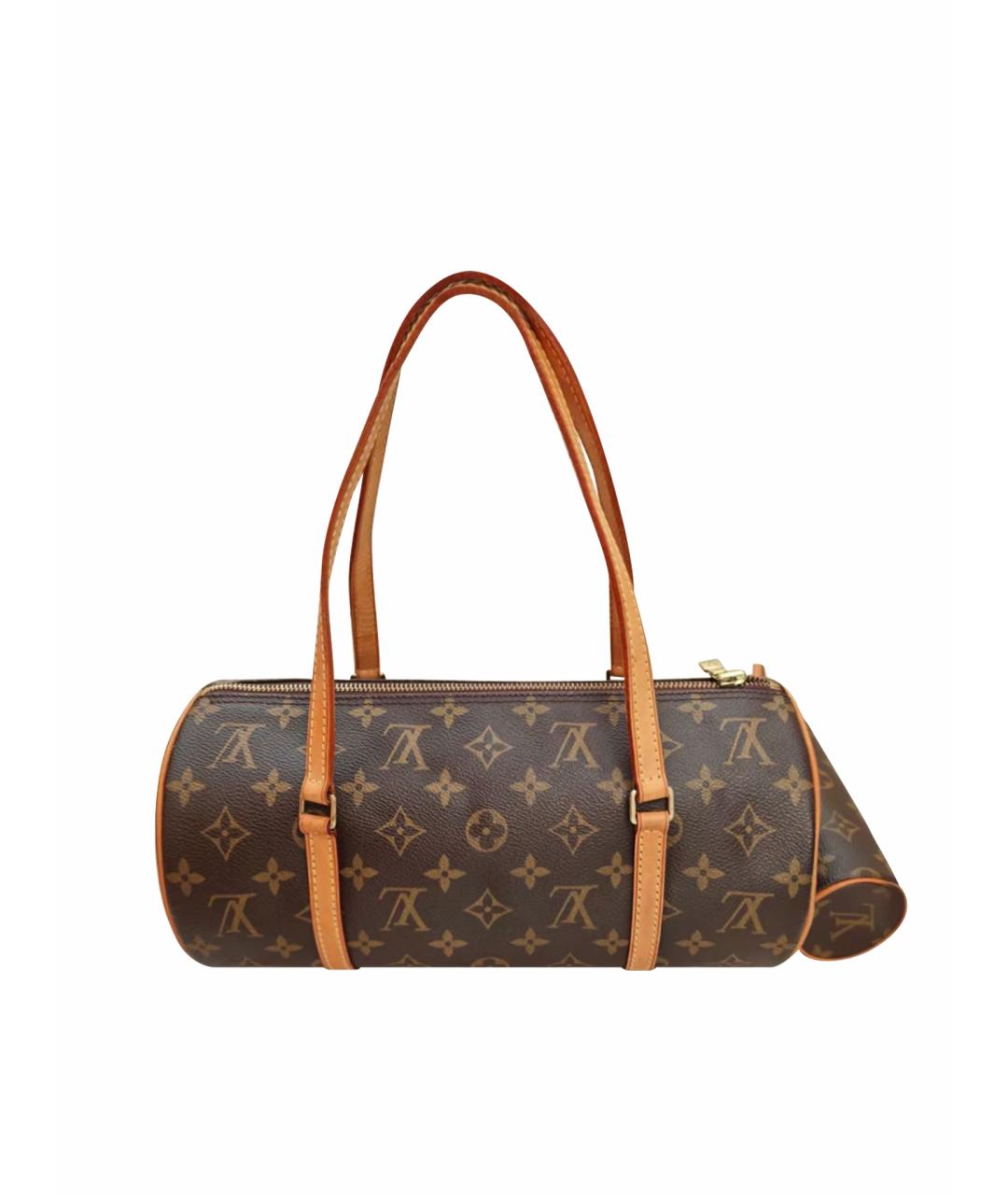 LOUIS VUITTON Коричневая сумка с короткими ручками, фото 1