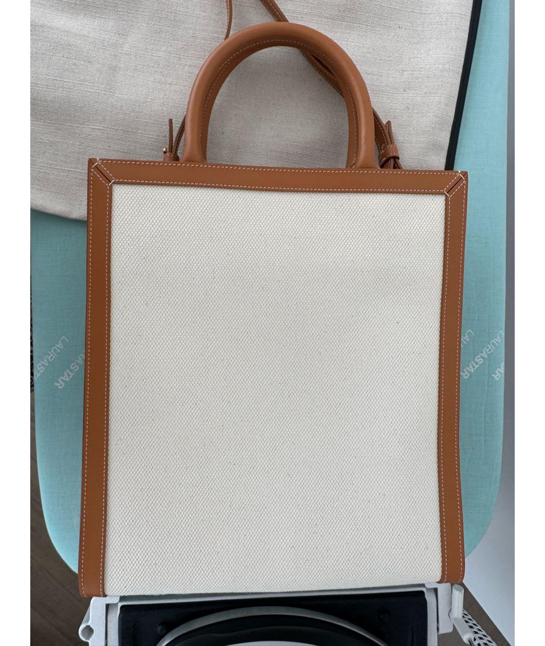 CELINE Бежевая сумка тоут, фото 6