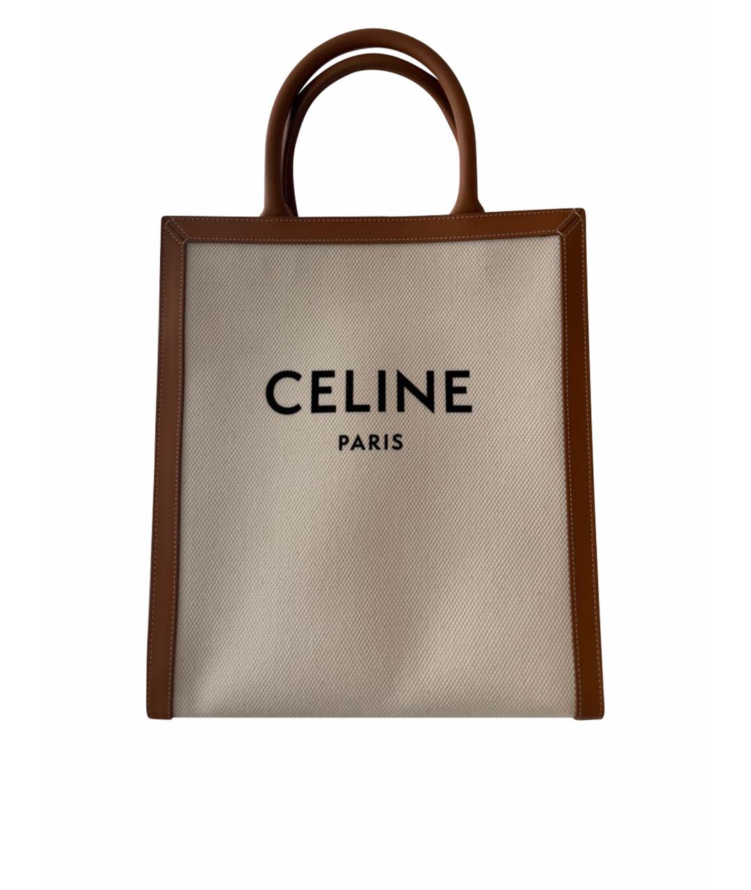 CELINE Бежевая сумка тоут, фото 1