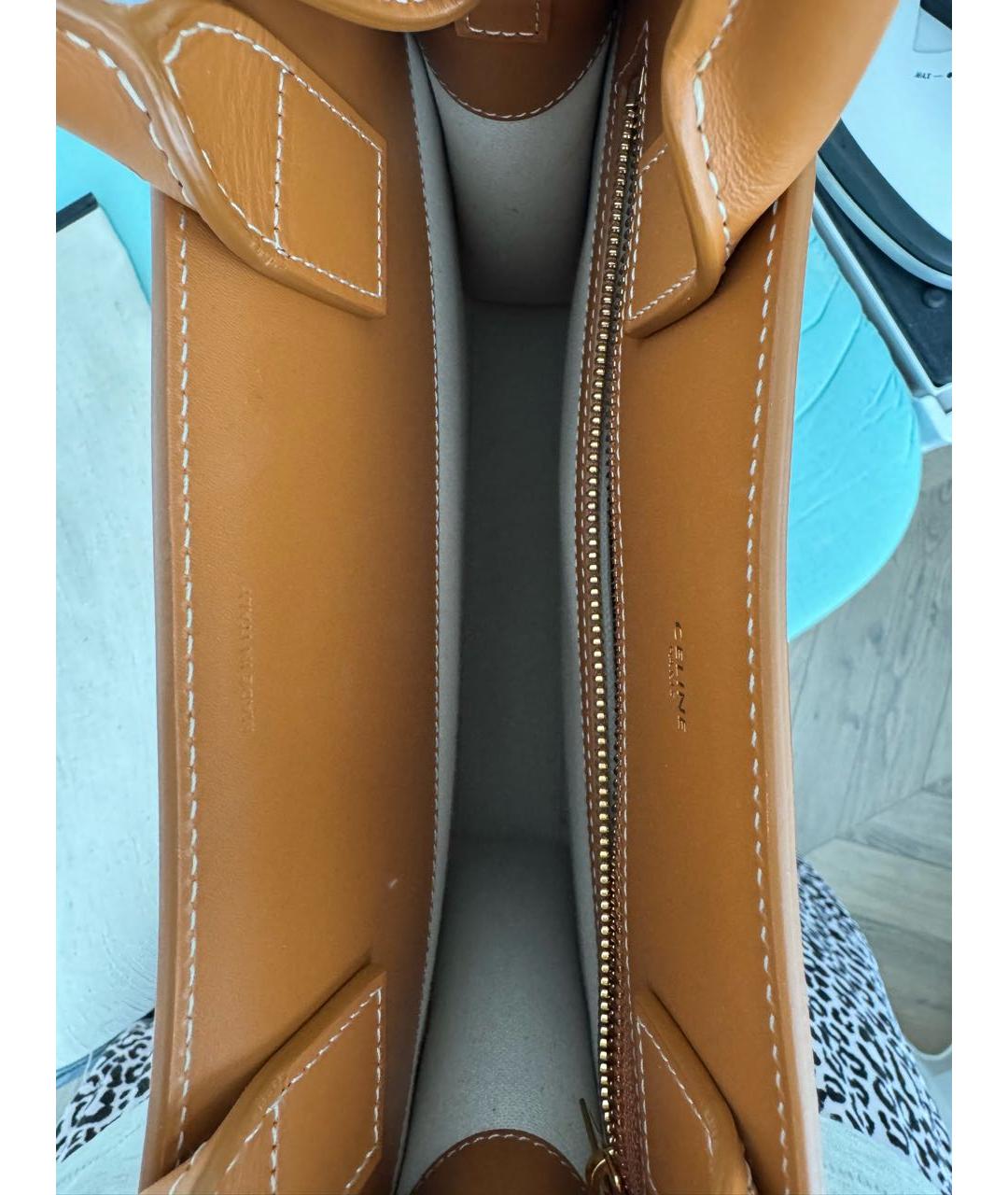 CELINE Бежевая сумка тоут, фото 4