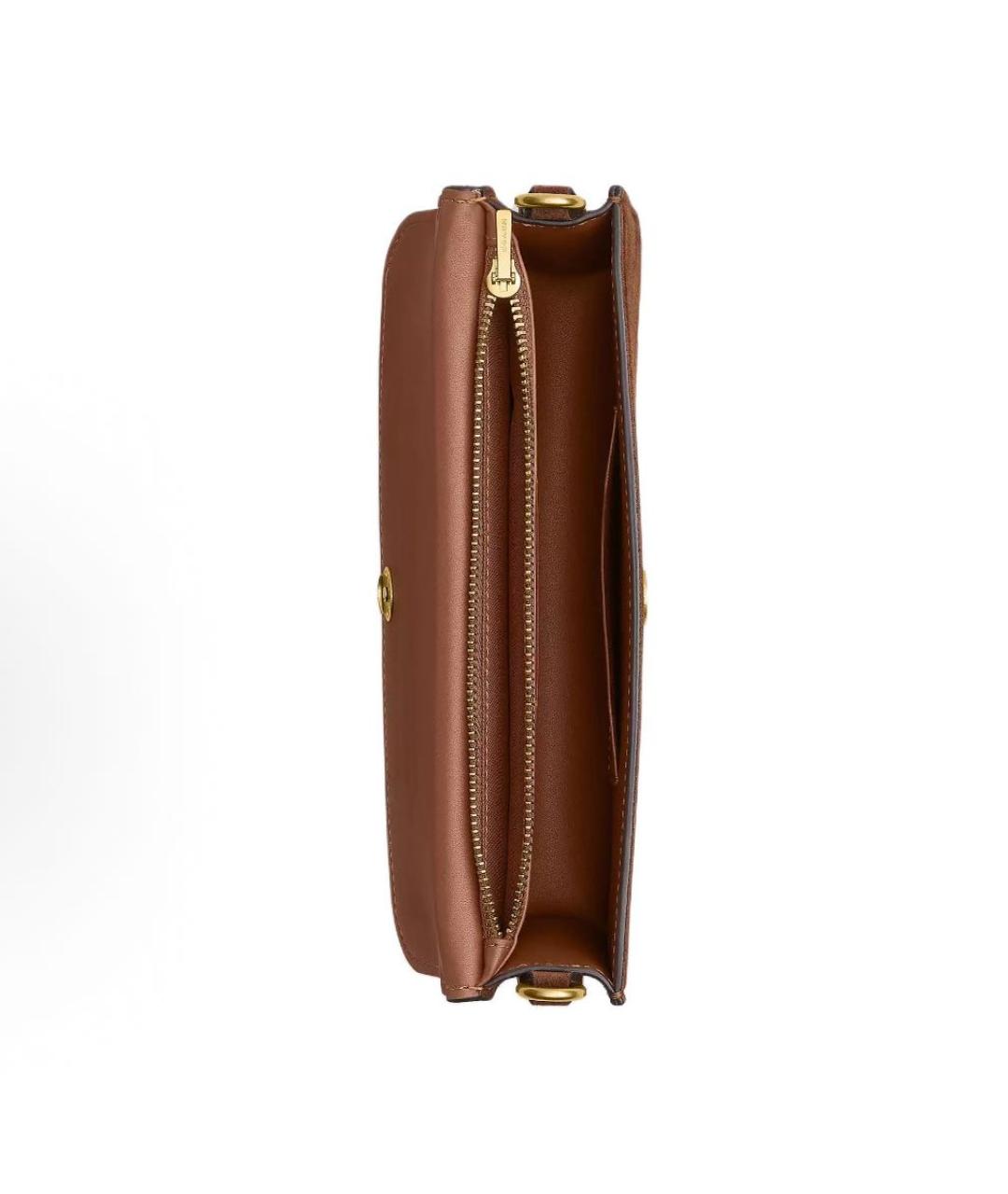 COACH Коричневая замшевая сумка через плечо, фото 3