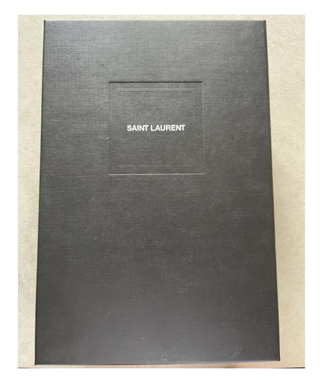 SAINT LAURENT Черные замшевые туфли, фото 5