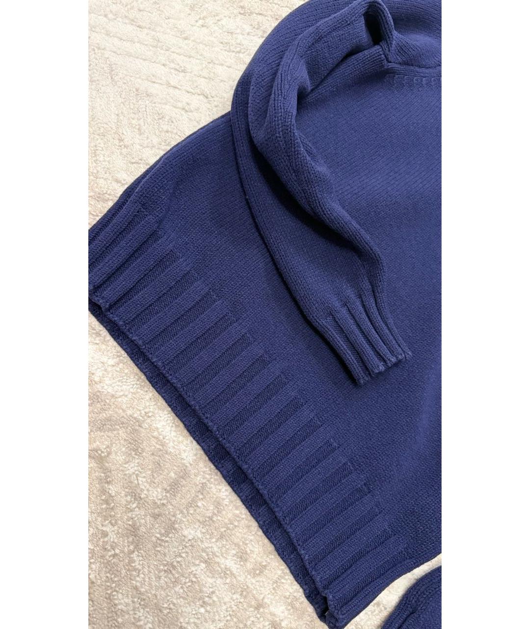 STONE ISLAND Темно-синий шерстяной джемпер / свитер, фото 7