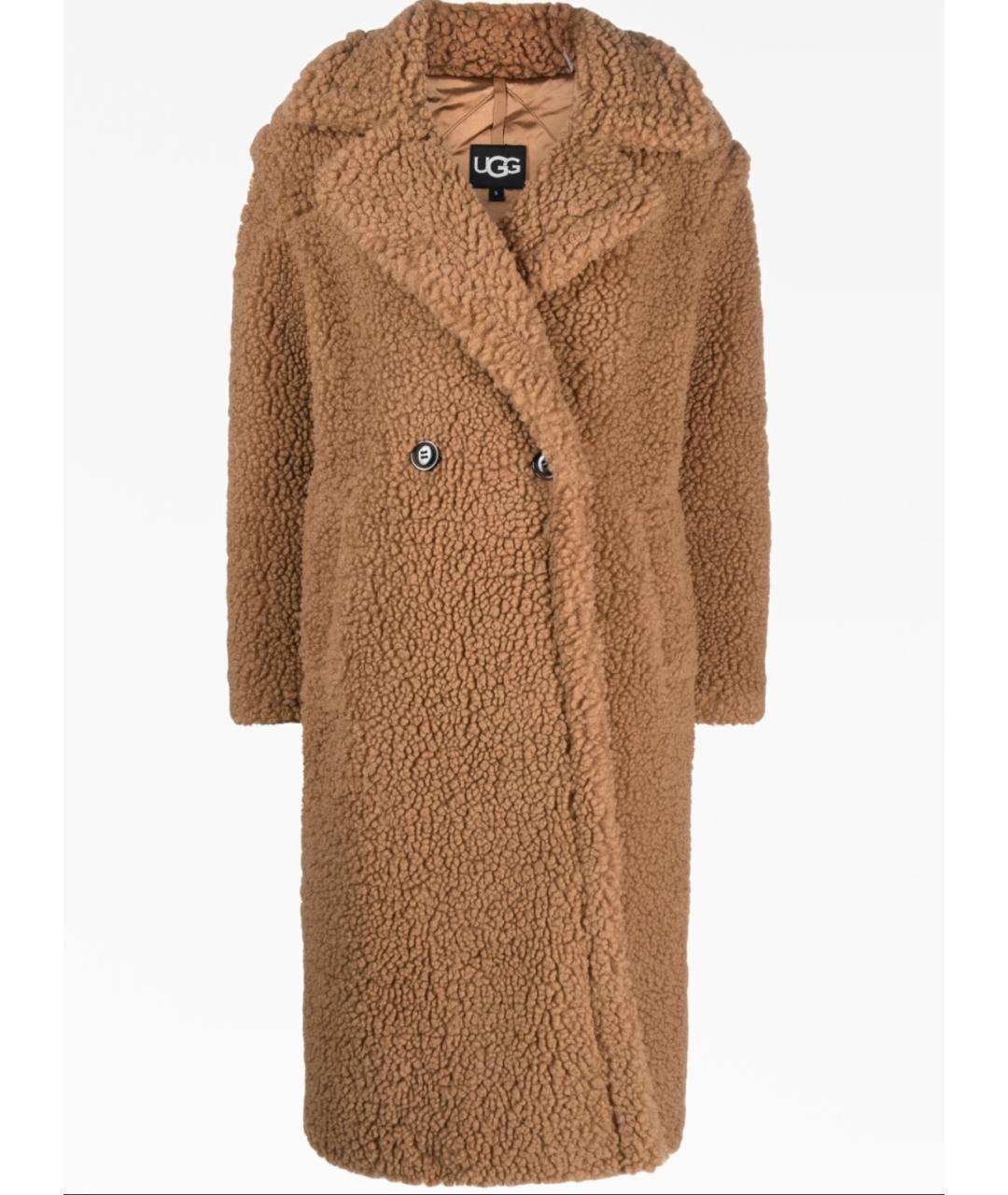 UGG AUSTRALIA Коричневое полиэстеровое пальто, фото 4