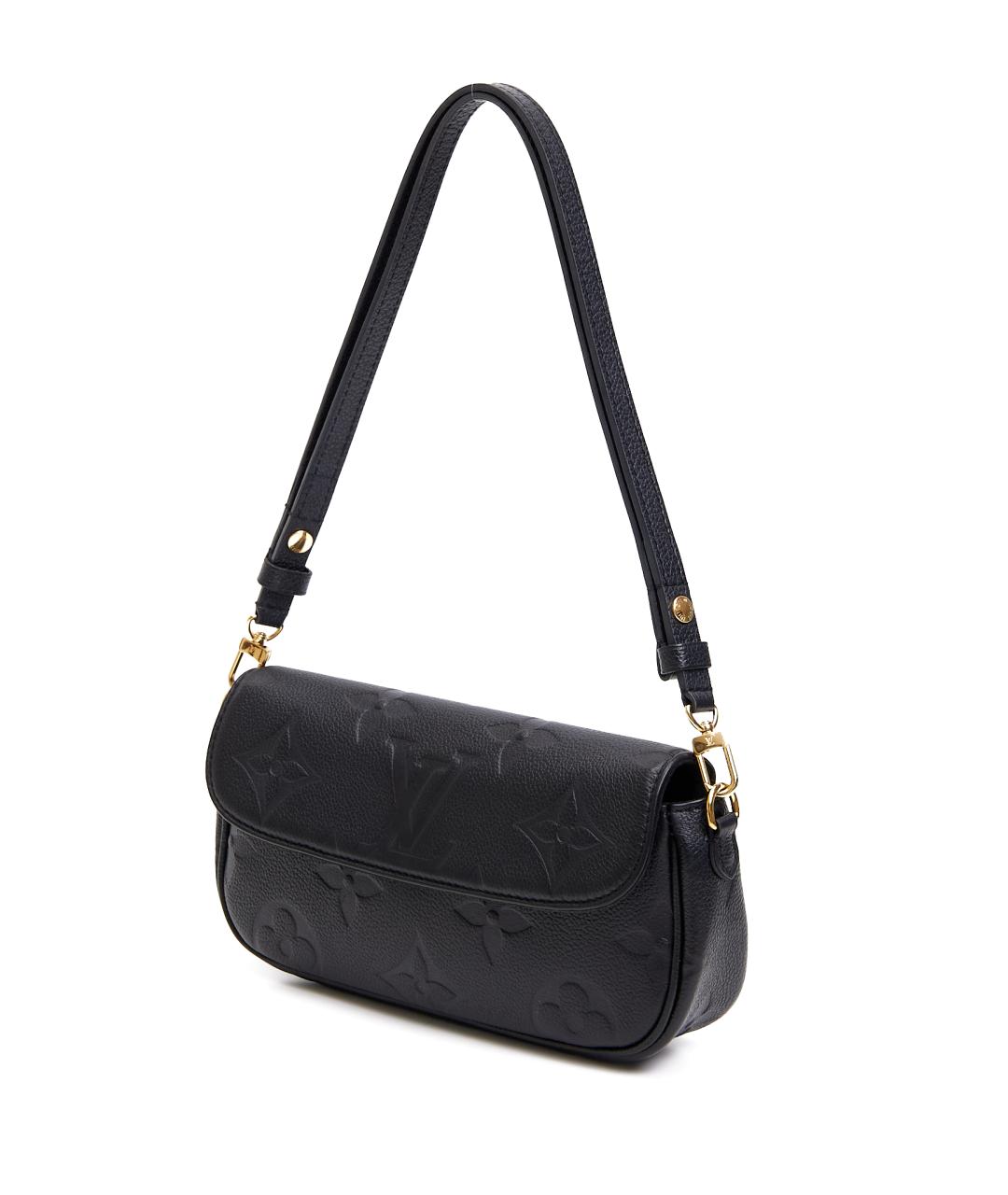 LOUIS VUITTON Черная кожаная сумка тоут, фото 2