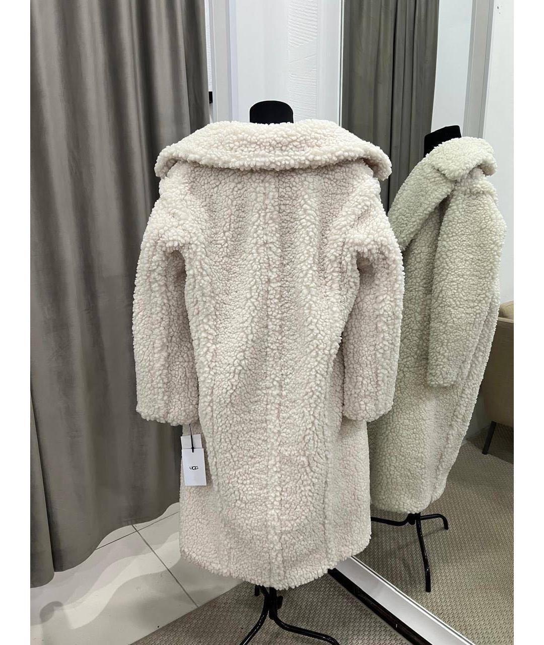 UGG AUSTRALIA Бежевое полиэстеровое пальто, фото 3