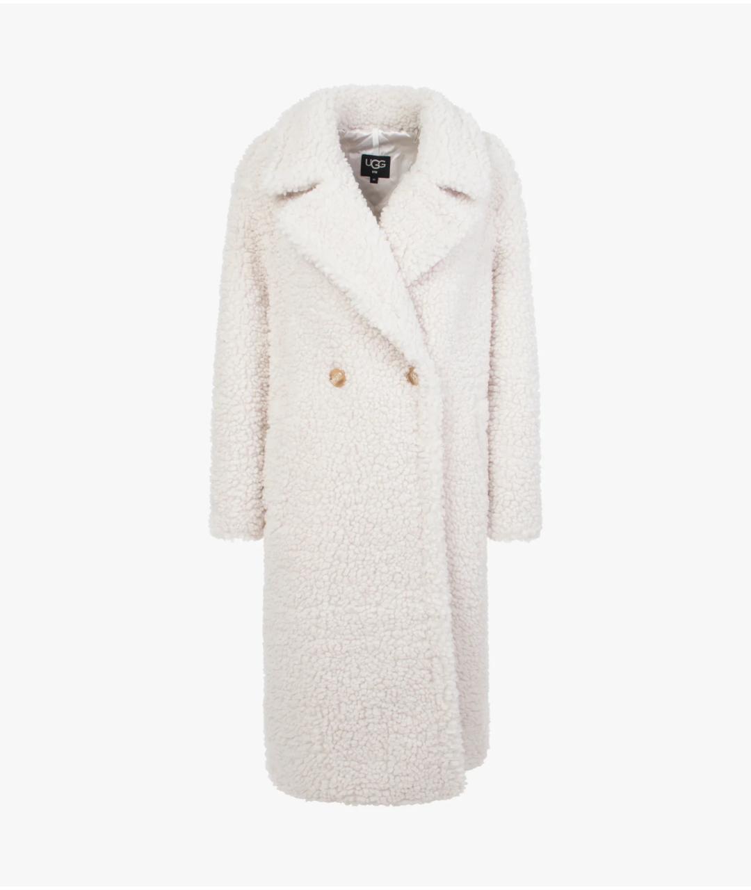 UGG AUSTRALIA Бежевое полиэстеровое пальто, фото 5