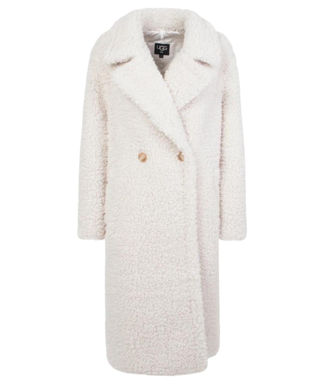 UGG AUSTRALIA Бежевое полиэстеровое пальто, фото 1