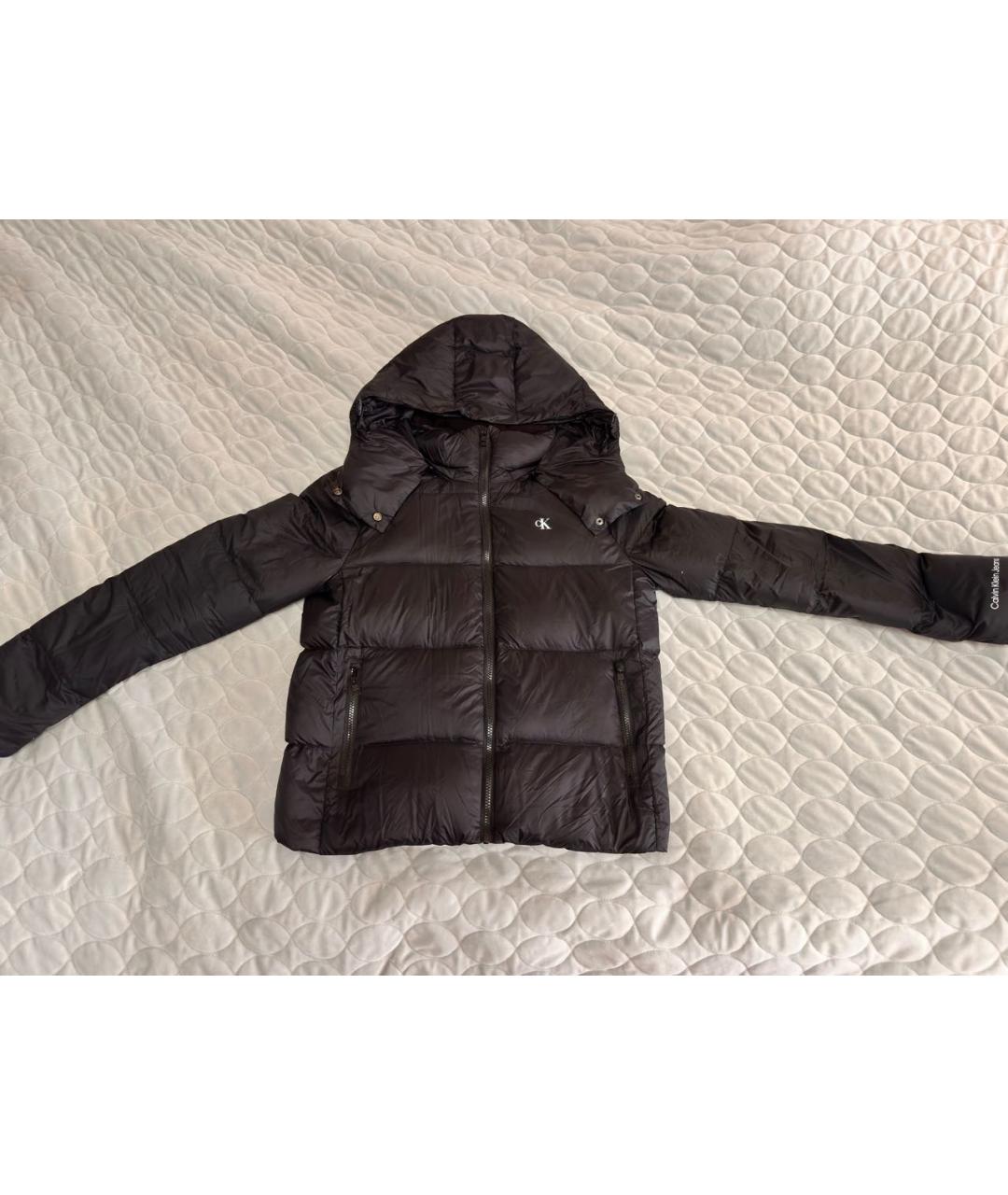 CALVIN KLEIN Черный пуховик, фото 7