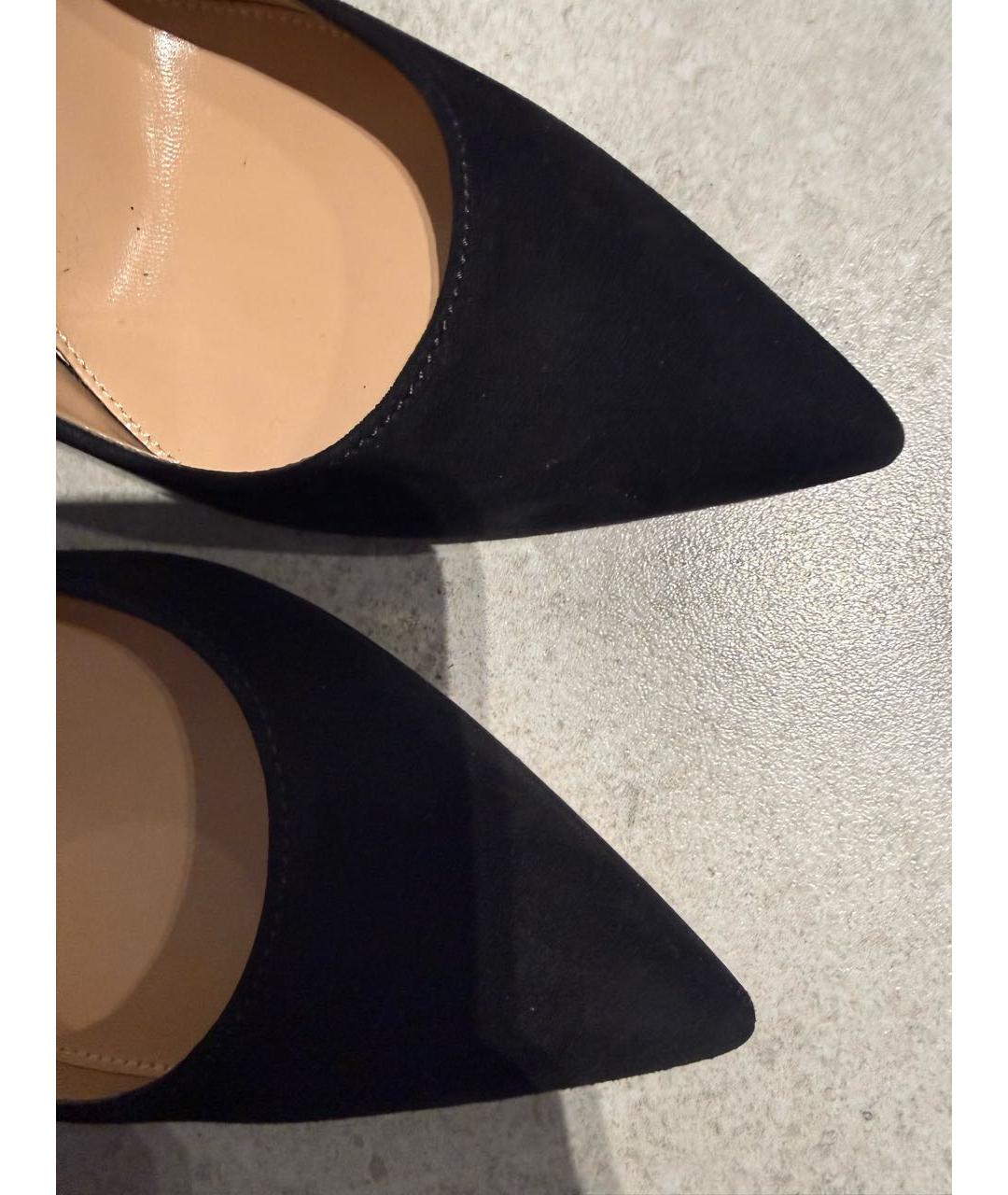 GIANVITO ROSSI Черные замшевые туфли, фото 6