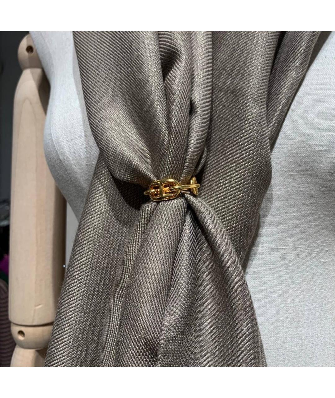 HERMES Золотой платок, фото 6