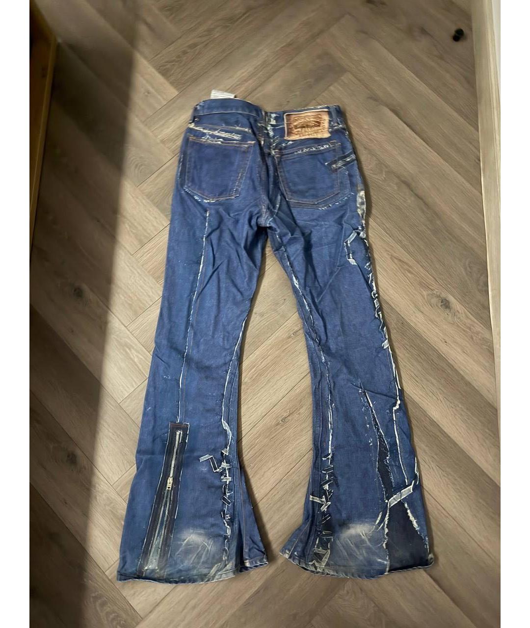 ACNE STUDIOS Синие хлопковые джинсы, фото 5