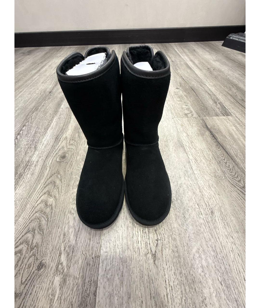 UGG AUSTRALIA Черные замшевые полусапоги, фото 3