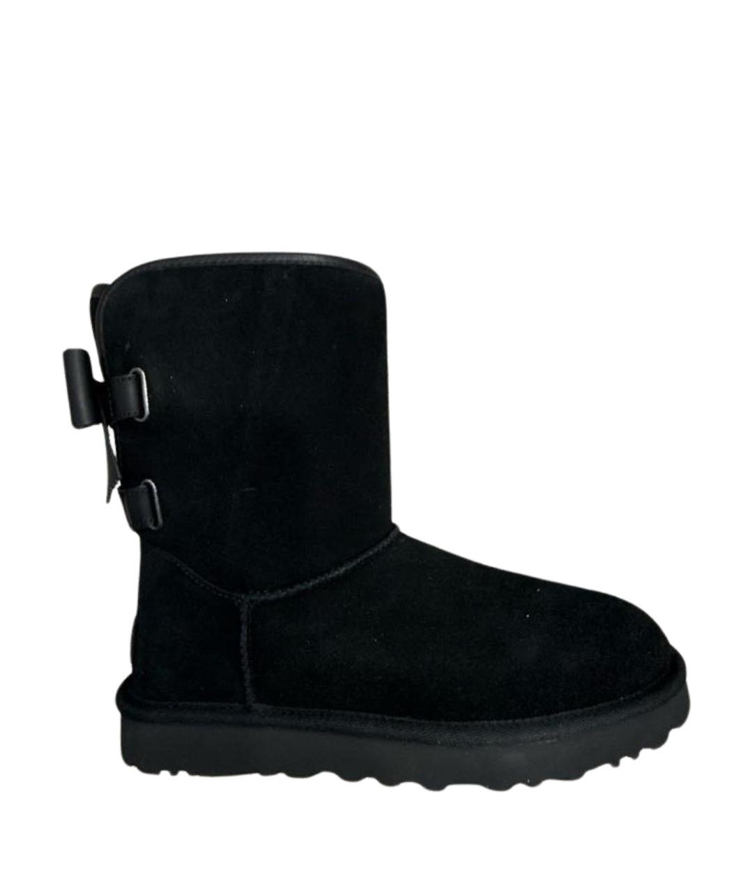 UGG AUSTRALIA Черные замшевые полусапоги, фото 1