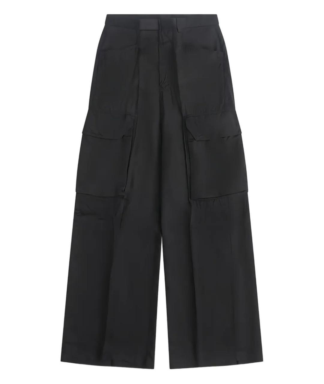 RICK OWENS Черные прямые брюки, фото 1