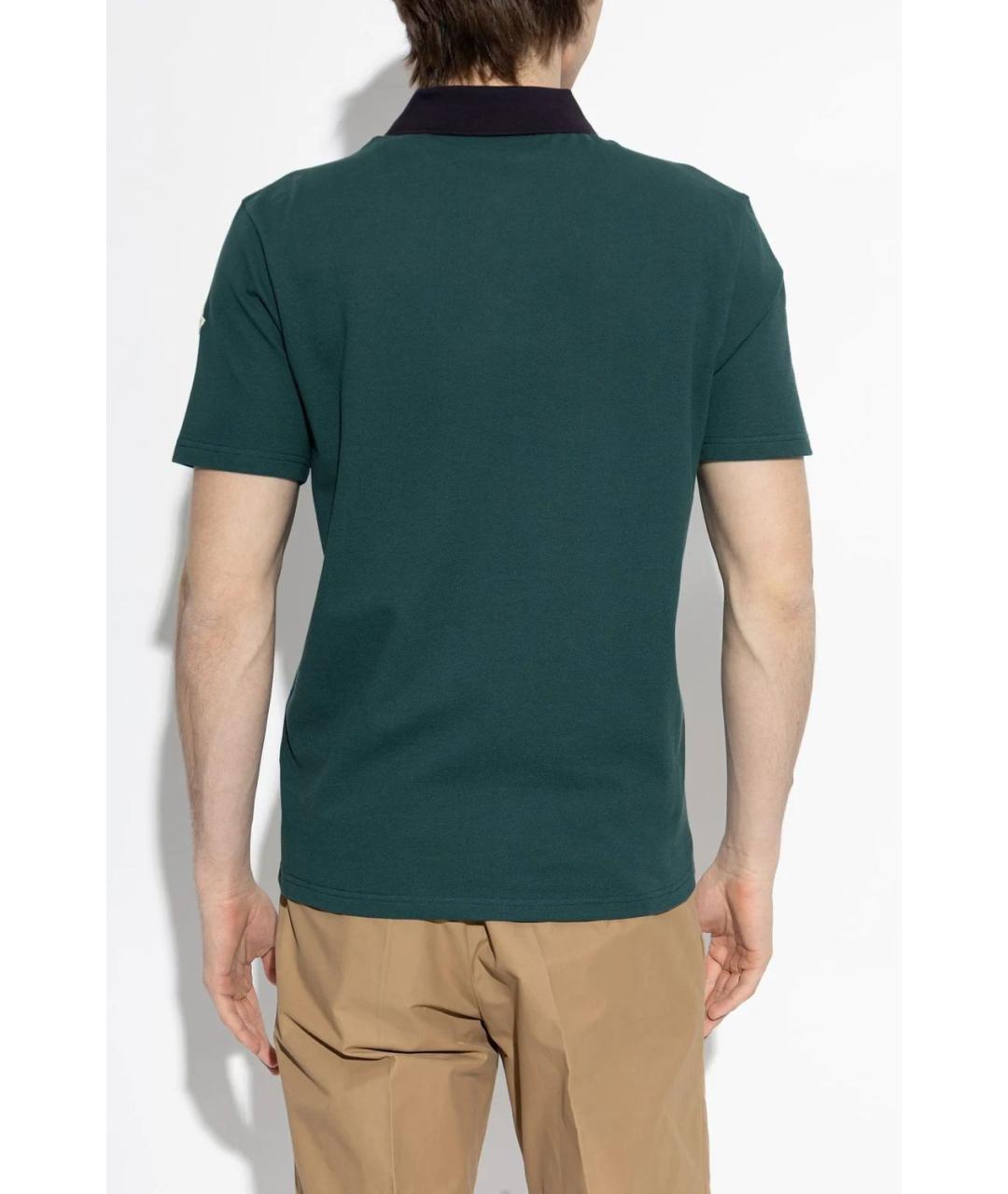 MONCLER Зеленые поло с коротким рукавом, фото 3