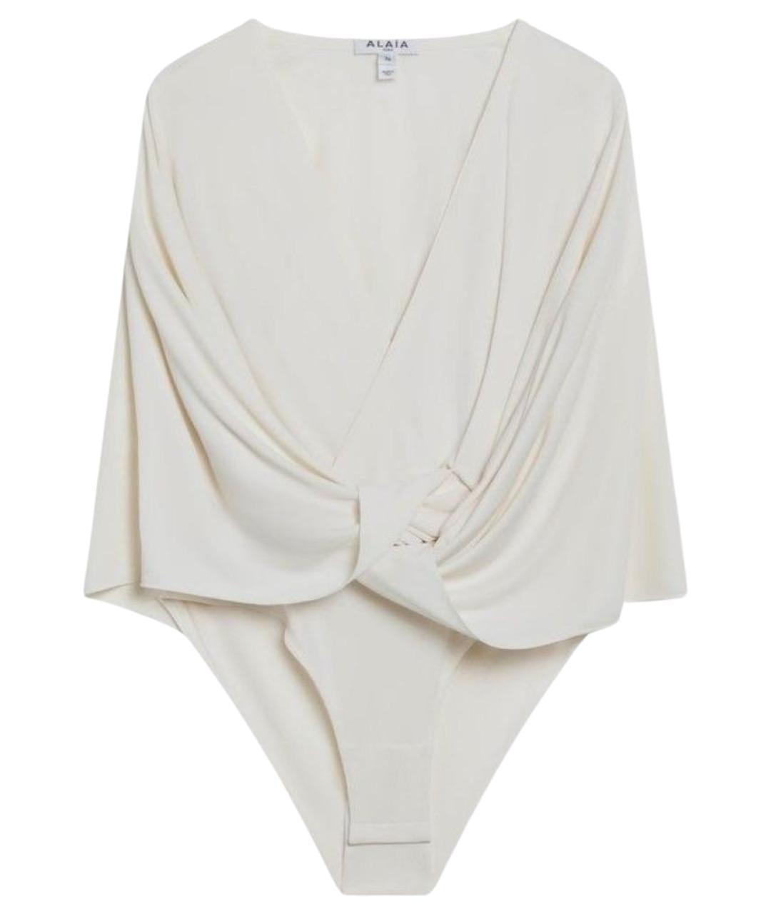 ALAIA Бежевая вискозная блузы, фото 1