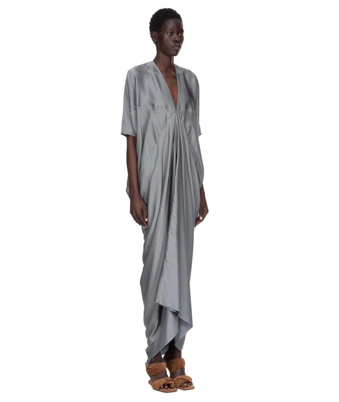 RICK OWENS Черное вискозное повседневное платье, фото 2